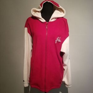 VINTAGE FUBU CIRCA FLEECE JACKET WITH HOODIE  XL 20. (SHD)